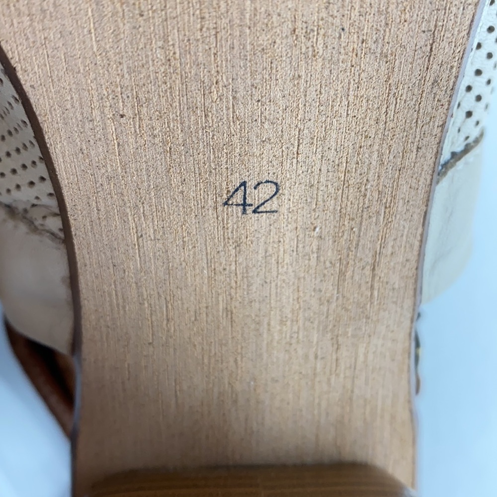 Size EU 42 Miz Mooz Leather Slingback Heeled Sandals - Picture 6 of 8